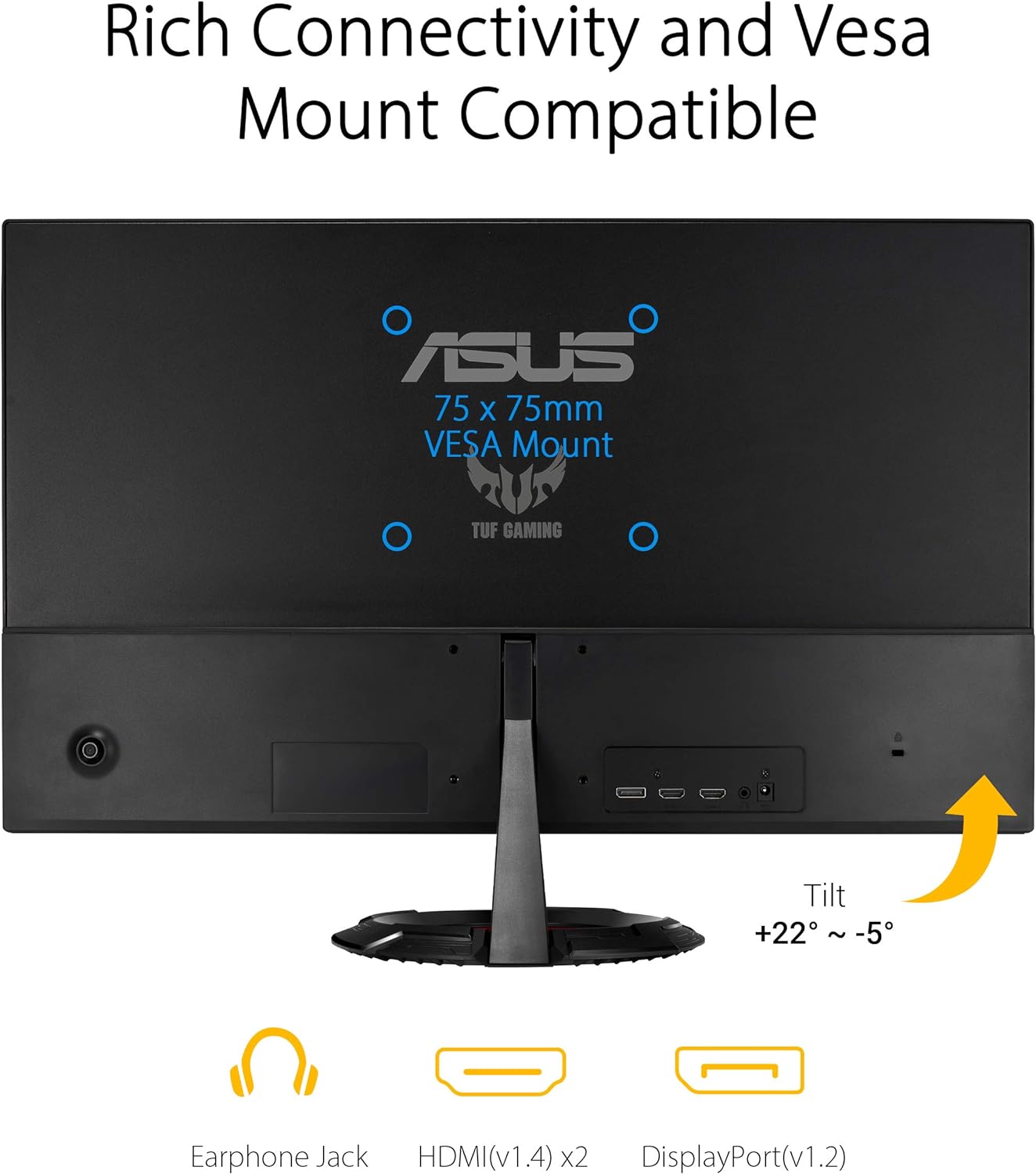 ASUS TUF Gaming VG249Q1R 24 inch Full HD IPS, 165Hz 1ms Gaming Monitor ASUS TUF Gaming VG249Q1R 24 inch Full HD IPS, 165Hz 1ms Gaming Monitor